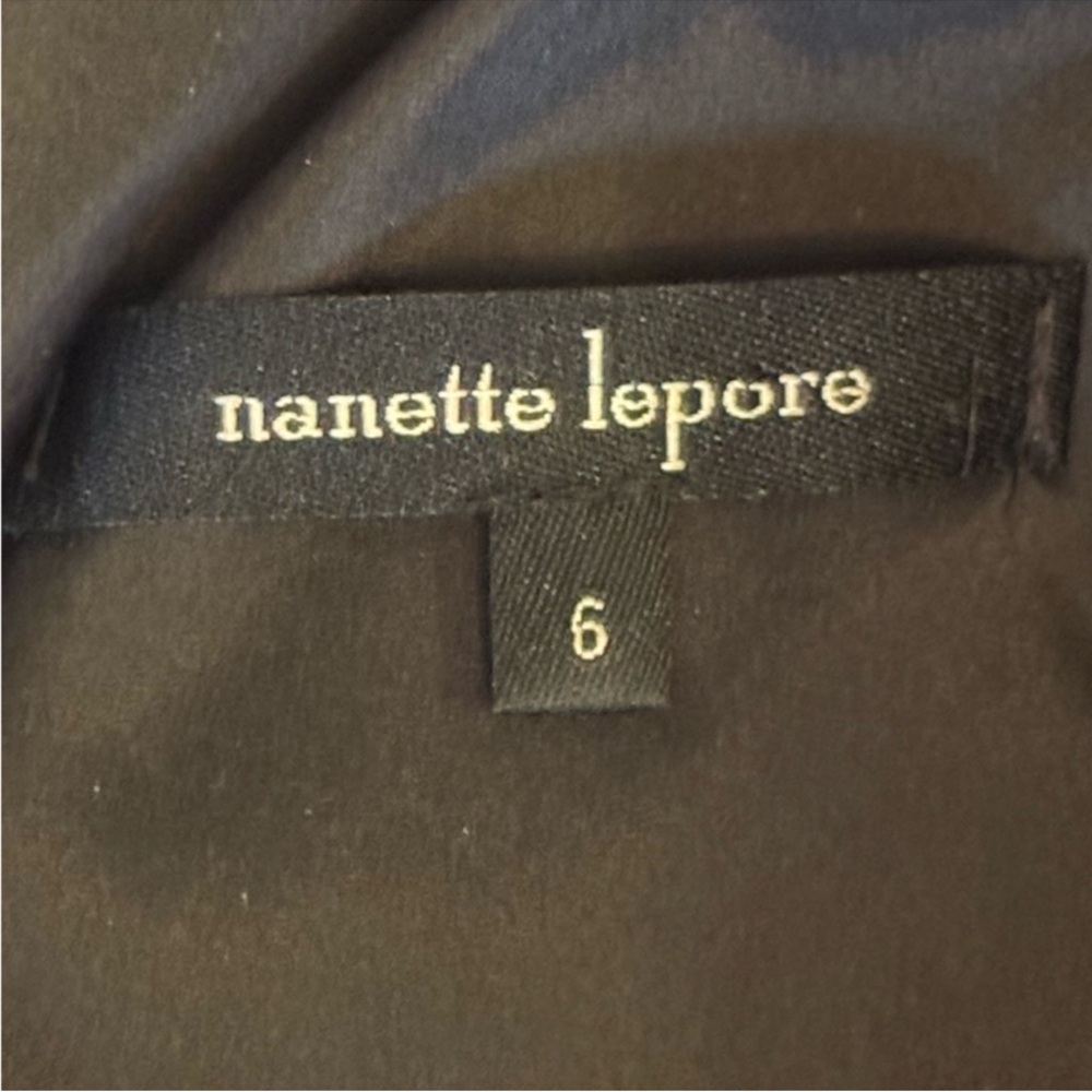 EUC Nanette Lepore Black Fit & Flare Mini Dress - Size 6 - Picture 5 of 5